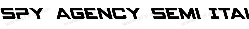 Spy Agency Semi Ital字体转换